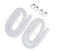 Generic Swimming Pool Replacement Hoses Adjustable and Durable for Various Pool Models and Brands, for Owners - 2 X Hoses and 4 X Hose Clamp Included