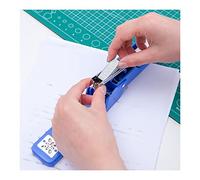 Generic Swing Stapler Durable Metal Material 50 Pcs Paper Fastener for Office School, 20 Sheets Capacity Desktop Staplers for Long-Term Use (Blue)