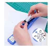 Generic Swing Stapler Durable Metal Material 50 Pcs Paper Fastener for Office School, 20 Sheets Capacity Desktop Staplers for Long-Term Use (Blue)