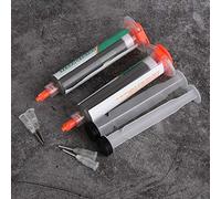 Generic Syringe Solder Paste Harmless Material 50g X 2 Bright Full Solder Joint for Electronics Repair, PCB SMD for Health-Conscious Users (301B)