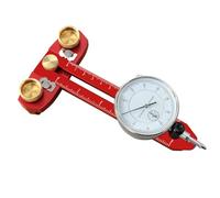 Generic Table Saw Alignment, Aluminum Alloy and Brass Construction with 0-10mm Dial Indicator for Precise Saw Vane/Wing Calibration on Woodworking Tracks and Table