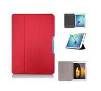 Generic Tablet Cover for Samsung Galaxy Tab S2 9.7-inch, Red, Premium PU Leather, Auto Sleep/Wake