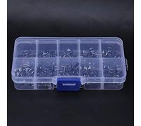 Generic Tactile Micro Tact Switch Set for Toy TV Home Appliance, 100pcs 10 Value 6x6x4.3-13mm Tactile Push Button Switch