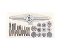 Generic Taps Dies Set Durable Threading Tool for Precise Internal External Threads Hand Tapping Tool Kit for Machine Manufacturing 30PCS