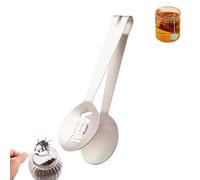 Generic Tea Bag Squeezer Tongs, Stainless Steel, 2 Pack, Silver, 12cm x 3.3cm