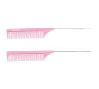 Generic Teasing Hairdressing Comb Carbon Fibre Fine Tooth Tail Comb for Professional Haircutting and Salon Use 9.06In
