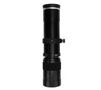 Generic Telephoto Zoom Lens, MC Coating Optical Glass E Mount Telephoto Lens for Photography (Black)