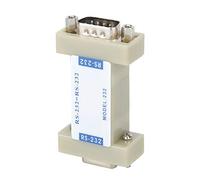 Generic Temperature Isolator, Serial Adapter RS232 to 232 ABS Optoelectronic Isolator Asynchronous Full Duplex Transparent with DB9 Connector