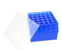 Generic Test Tubes Box Plastic 36 Holes Reusable Easy to Transport for Chemistry Test Tube Holder Research Facility