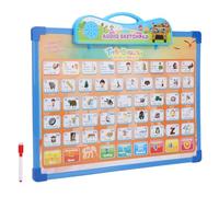 Generic Thai English Language Reading Book Learning Ebook Toy, Voice Reading Educational Study Tool, Interactive Pen Included, Suitable for Kids Above 3, ABS Material (Blue)