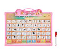 Generic Thai English Language Reading Book Learning Ebook Toy, Voice Reading Educational Study Tool, Interactive Pen Included, Suitable for Kids Above 3, ABS Material (Pink)