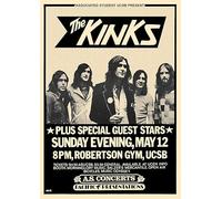 'Generic' The Kinks #1 VINTAGE RARE BAND ROCK Posters Concert Tour Music - A4 A3 A2 - Quality Prints … (Not Framed, A2)