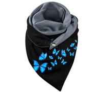Generic Thermal Fleece Snood Neck Warmer Headwraps Black, Teal Women Glitter Scarf Women Uk Boys Halloween Costumes Scarf Wear With Dress Heat Wrap For Neck And Shoulders