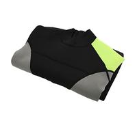 Generic Thermal Wetsuit for Women, 3mm One Piece Cold Proof Suit for Diving and Surfing, Comfortable Yellow Grey Black Fabric (M)