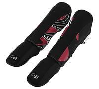 Generic Thickened Shin Guards Impact Resistant for Muay Thai Kickboxing Adults Red 1 Pair (M)