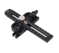 Generic Thin Jig for Table Saw, Durable Aluminum Alloy Fast Ripping Guide for 3/4in X 3/8in T Slots, Easy to Read Dual Scale