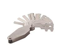 Generic Thread Gauge Whitworth Screw Pitch Durable Measuring Tool for Mechanics and Home Use Carbon Steel (30 degree T-shaped thread template)