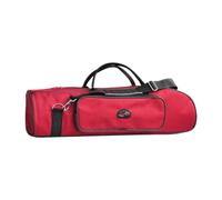 Generic Three Key Trumpet Bag Travel Fiddle Cover Impact Resistant Zippered Portable Shoulder Bag Trumpet Case for Travel Performance, Red