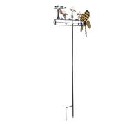 Generic Three Little Bees Windmill with Iron Stake, Weatherproof Garden Decor with Lively Bee Motion, Windmill Decoration, Ideal for Patio, Yard, Flower Bed