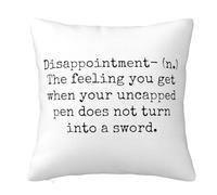 Generic Throw Pillow Cover Percy Jackson Disappointment Decorative Square Pillow Case Throw Pillow Cushion Cover Pillowcase 18"" X 18""