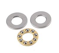 Generic Thrust Bearing, Small Bearings Thrust Ball Miniature 10pcs High Precision Flat Steel Set (F8-16M Size 8 * 16 * 5mm)