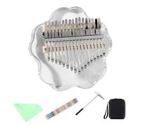 Generic Thumb Piano Kalimba Music Instruments Keychain Accessories for Holiday Party Travel, 17 Key Style A