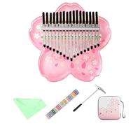 Generic Thumb Piano Kalimba Music Instruments Keychain Accessories for Holiday Party Travel, 21 Key Style E