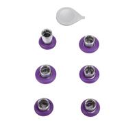 Generic Thumbstick with Textured Grip and Durable Stainless Steel for Series 2 Controllers, 6 Piece Set for Improved Control (Purple)