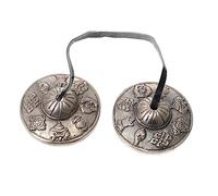 Generic Tibetan Brass Cymbals Bell for Meditation Yoga and Sound Small Percussion Instrument Harmonic Tones for Positive and Mood