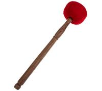 Generic Tibetan Singing Bowl Wooden Stick Medium Red Wool Felt Mallet for Study and Bedroom Sound Bowl Accessory