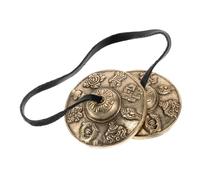 Generic Tibetan Tingsha Cymbals Set Brass Meditation Chimes for Mindfulness Yoga and Sound Therapy Finger Cymbals Rich Resonance for Relaxation