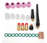Generic TIG Torch Kit, Welding Accessories TIG Welding Accessories 6# ~ 12# Glass Cup Ceramic Nozzle Gas Lens Collet Body 31pcs Torch Parts (31pcs)