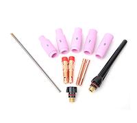 Generic TIG Welding Accessories, 13PCS TIG Welding Torch Accessories Parts Torch Consumables Kit Equipment 1.6mm 2.4mm for 17/18/26 (13pcs)