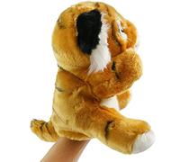 Generic Tiger Hand Puppet Plush Toy Super Soft Premium Quality for Storytelling Pretend Play Role Play Imaginative Learning with Safe Materials (yellow)