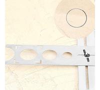 Generic Tile Hole Locator Ruler, Sturdy Stainless Steel Tool for Accurate Positioning in Building Projects, Universal Application with Multi-Hole Measurement
