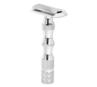 Generic Timmer of Double -sided Safety, in Metal to Prevent the Manual of Skin Irritation Safety the Beard the Beardable Cut bee. (Silver)