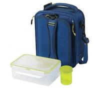 Generic Titan Deep Freeze Fridge Cold Expandable Lunch Pack - Blue/Yellow | Includes 2X 250g High Performance Ice Walls | Insulated Horizontal Design