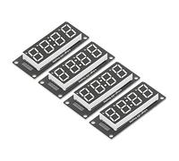 Generic TM1637 Module 0.56 Inch Transparent Pad 4 Digits Plug and Play Digital Tube with LED Screen (White MRA041B)