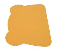 Generic Toddler Placemats For Dining Table, Kids Placemats Silicone For Toddlers 14.4X10.4in Bear Shape Anti Slip Soft Elastic Silicone For Home Hotel Restaurant (Yellow)