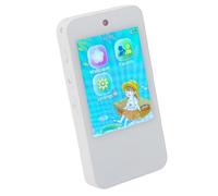 Generic Toddler Play Phone with Touch Screen and Dual Camera, Multifunctional Children Phone with Preloaded Content for Precious Parent-Child Moments (White)