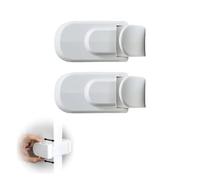 Generic Toddler Proof Door Locks, No Drilling Baby Proofing Door Lever Locks, Dual Button Child Locks with Industrial VHB Adhesive (2pcs)
