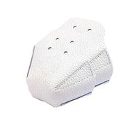 Generic Toe Cap Protection, 1 Pair 4 Holes PU Leather Skate Guard, Professional Skate Toe Protection Cover, Not -Brief, for Roller Schools (White)