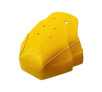 Generic Toe Cap Protection, 1 Pair 4 Holes PU Leather Skate Guard, Professional Skate Toe Protection Cover, Not -Brief, for Roller Schools (Yellow)