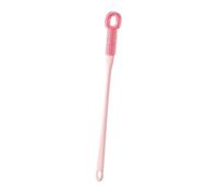 Generic Toe Cleaner Brush: Practical Foot Scrubber with Soft Head and Non-Slip Handle for Gentle Exfoliation of The Feet for Seniors and People with S, Pink Long Bristled