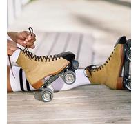 Generic Toe Guards Protectors Toe Caps Bumpers Leather Roller Skate Protectors 4 Hole Adjustable Wear Resistant for Most Roller Skates (Black)