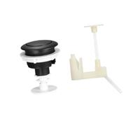 Generic Toilet Flush Button Single Push Toilet Flushing Button Replacement Universal Toilet Tank Button Easy Installation Toilet Flusher Accessories Home Bath, Black