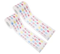 Generic Toilet Paper with Delicate Patterns Made from Wood Pulp 2 Rolls Easter Themed Bath Tissues Roll for Comfortable Experience Suitable for Everyday Use and Travel