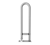 Generic Toilet Safety Rails, Toilet Grab Bars for Seniors Aluminum Alloy Foldable Grab Bar Handrails Hand Grips Handle for Elderly Seniors Home Bathrooms Public Places (Silver)