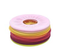 Generic Toilet Seat Covers Random Color 10pcs O-Shaped Colorful Made of Polyacrylic Fiber Providing Warm and Comfortable Seating a Stylish and Simple Exterior Design for Bathroom Use