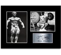 Generic Tom Platz Bodybuilding Motivational Poster Signed Photo Display Mount A4